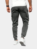 Men's Cargo Jogging Pants with Drawstring Waist