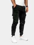 Men's Cargo Jogging Pants with Drawstring Waist