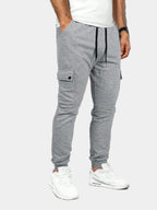 Men's Cargo Jogging Pants with Drawstring Waist