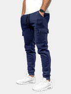 Men's Cargo Jogging Pants with Drawstring Waist