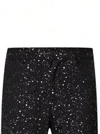 Men's Black Glitter Suit - Blazer and Trousers Set