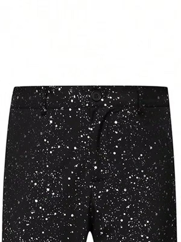 Men's Black Glitter Suit - Blazer and Trousers Set