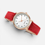 Women's Quartz Watch with Faux Leather Strap