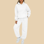 Komplet dresowy damski - bluza oversize i dopasowane spodnie – widok produktu 4 | Ionotix