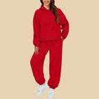 Komplet dresowy damski - bluza oversize i dopasowane spodnie – widok produktu 6 | Ionotix