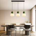 Art Deco Pendant Light with Acrylic Shade, Round Colored Top