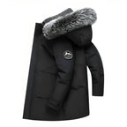 Lukas – Water - Repellent Winter Parka Jacket with Hood - Jackets - Black - Taylor & Bennett