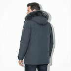 Lukas – Water-Repellent Winter Parka Jacket with Hood - Jackets - Grey - Grey - Taylor & Bennett
