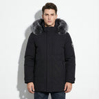 Lukas – Water-Repellent Winter Parka Jacket with Hood - Jackets - Black - Black - Taylor & Bennett