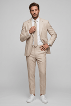 Men's Suits Slim Fit Two-Piece Set with Notch Lapel