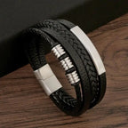 Men's Leather Bracelet – Solid Casual Accessory
