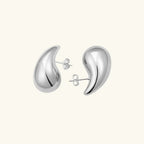 Women's Teardrop Earrings, Gold-Plated Stainless Steel