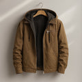 Men's Canvas Sherpa Lined Jacket | Hooded Workwear Warmth Hero