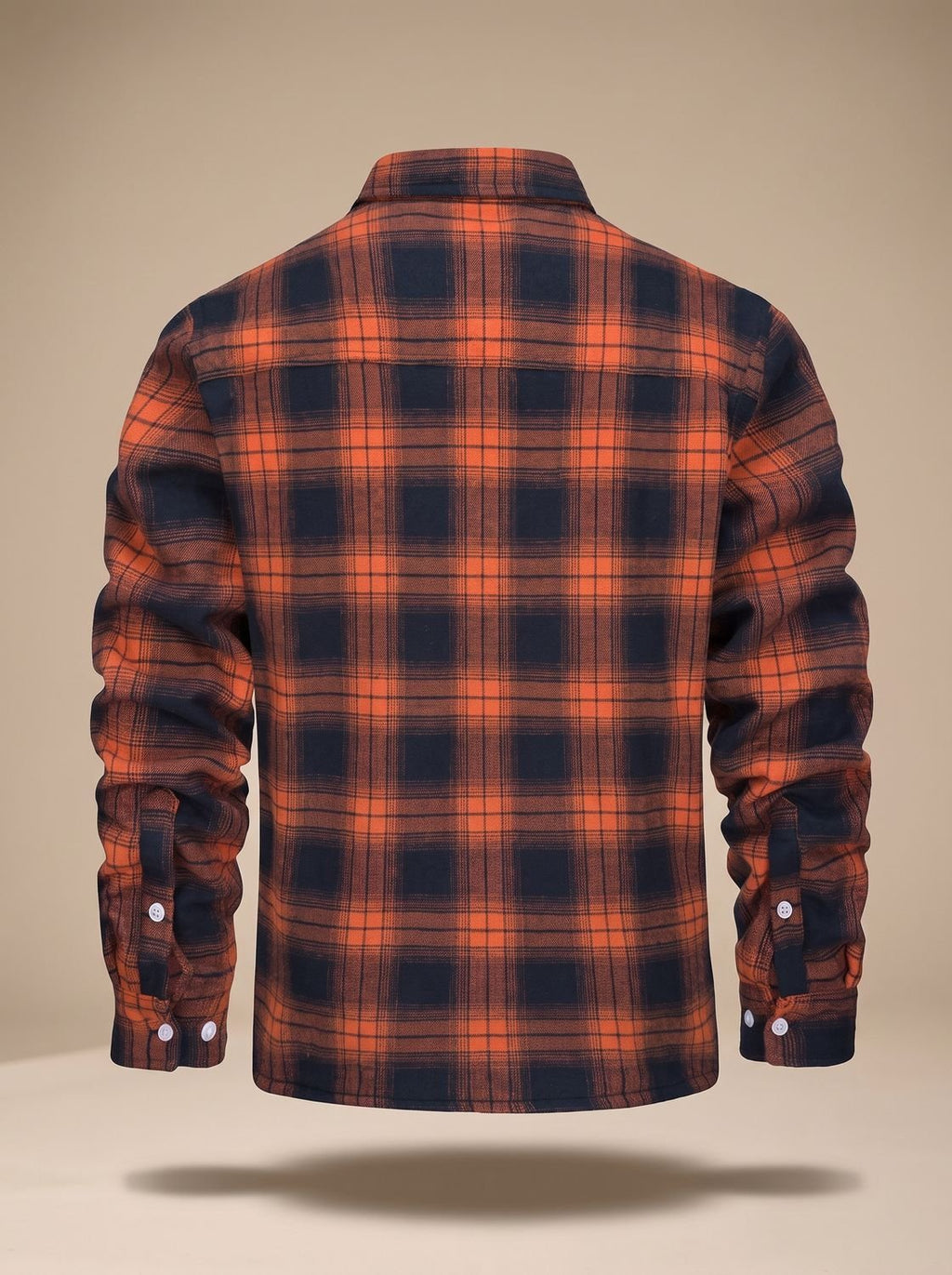 Men's Sherpa Lined Flannel Shirt Jacket Fleece Plaid Overshirt
