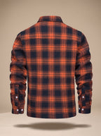 Men's Sherpa Lined Flannel Shirt Jacket Fleece Plaid Overshirt