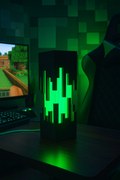 Design Table Lamp "Future" with Black Cut-Out Pattern and Color Changing – Modern Ambient Lamp with Remote Control