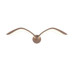 Minimalist Bird Wing LED Wall Light Sconce in Brown or White