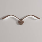 Minimalist Bird Wing LED Wall Light Sconce in Brown or White