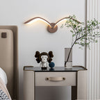 Minimalist Bird Wing LED Wall Light Sconce in Brown or White