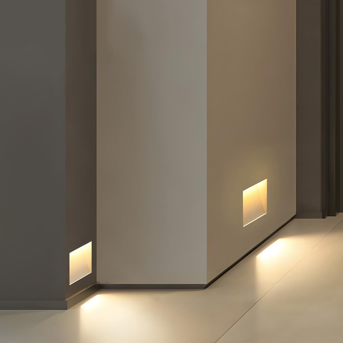Outdoor Sensor Light LED Wall Light – Minimalist Rectangular Design for Hallway or Bedroom