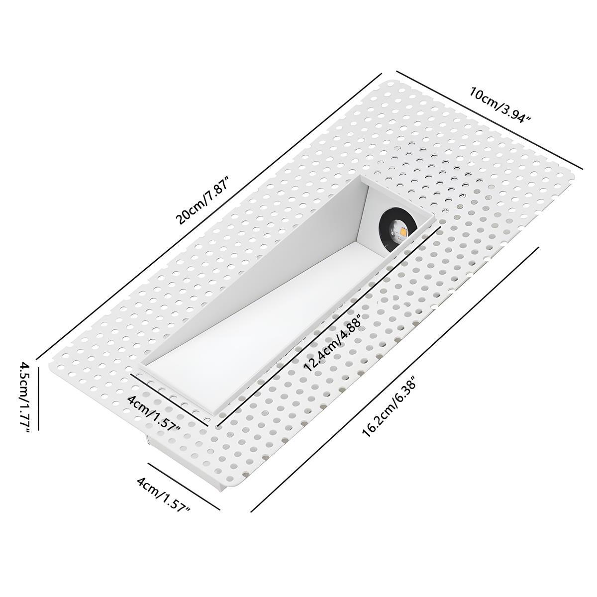 Outdoor Sensor Light LED Wall Light – Minimalist Rectangular Design for Hallway or Bedroom
