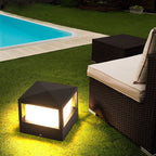 Modern Square and Round Aluminium LED Outdoor Post Top Pillar Light