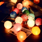 Cotton Light Ball Garland – Create Atmosphere and Warmth in Any Space