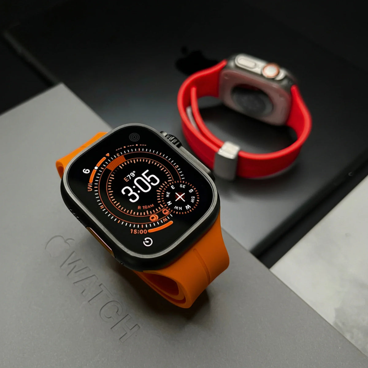 Silicone Watch Band with Magnetic Clasp for Apple Watch