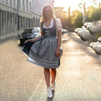 Women's Oktoberfest Dirndl Costume with Apron and Blouse