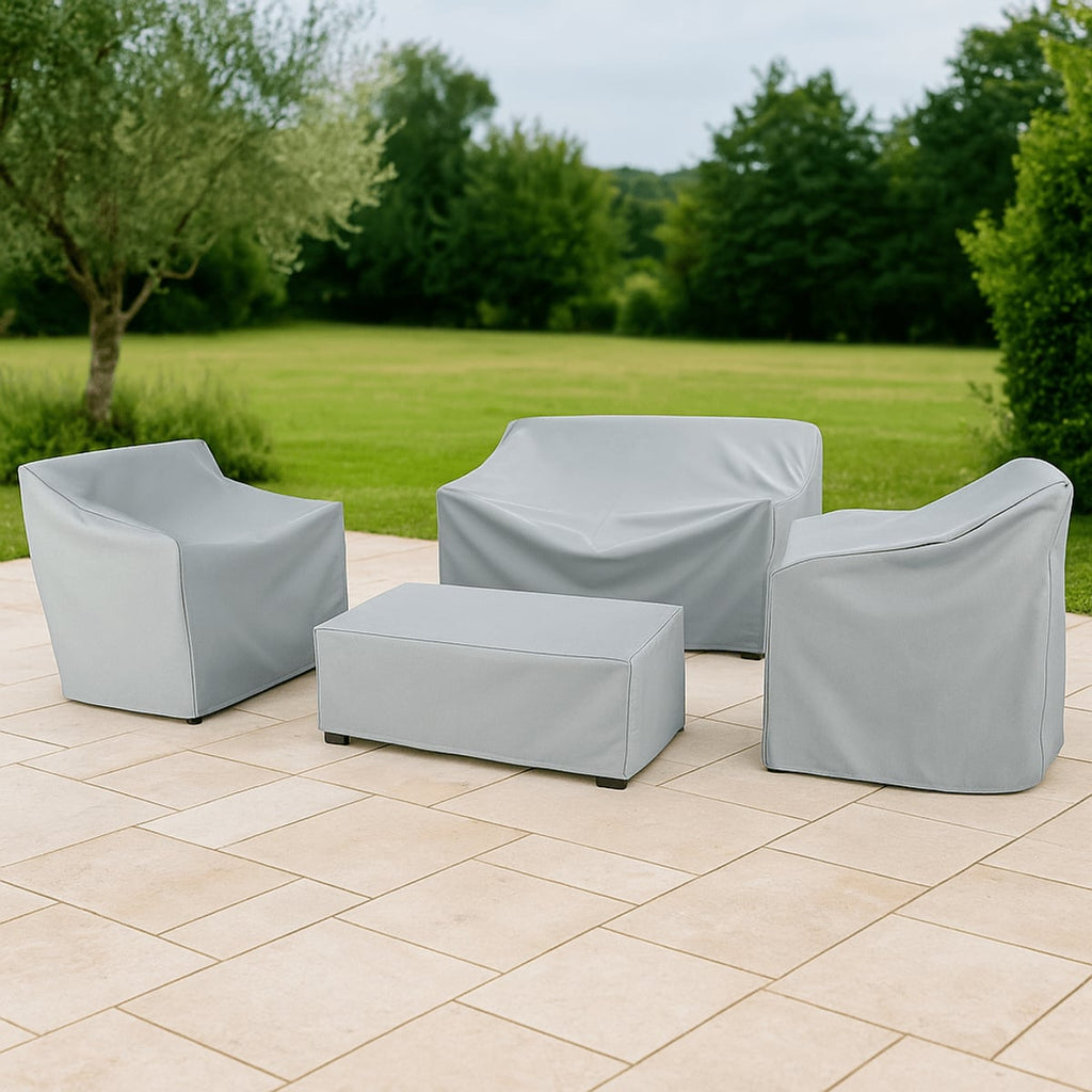 outdoor furniture cover set in silver