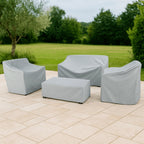 outdoor furniture cover set in silver