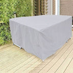 outdoor furniture cover set in silver