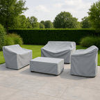 outdoor furniture cover set in silver