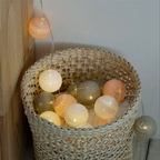 Cotton Light Ball Garland – Create Atmosphere and Warmth in Any Space