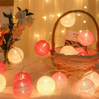 Cotton Light Ball Garland – Create Atmosphere and Warmth in Any Space