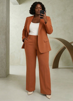 Women's Tailored Blazer & Trouser Set - Slim Fit Two-Piece Suit