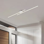Plafondlamp Minimalistisch LED met Dubbele Lichtbalk en Geïntegreerde LED