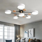 Scandinavian Multi-Arm Ceiling Light with Integrated LED
