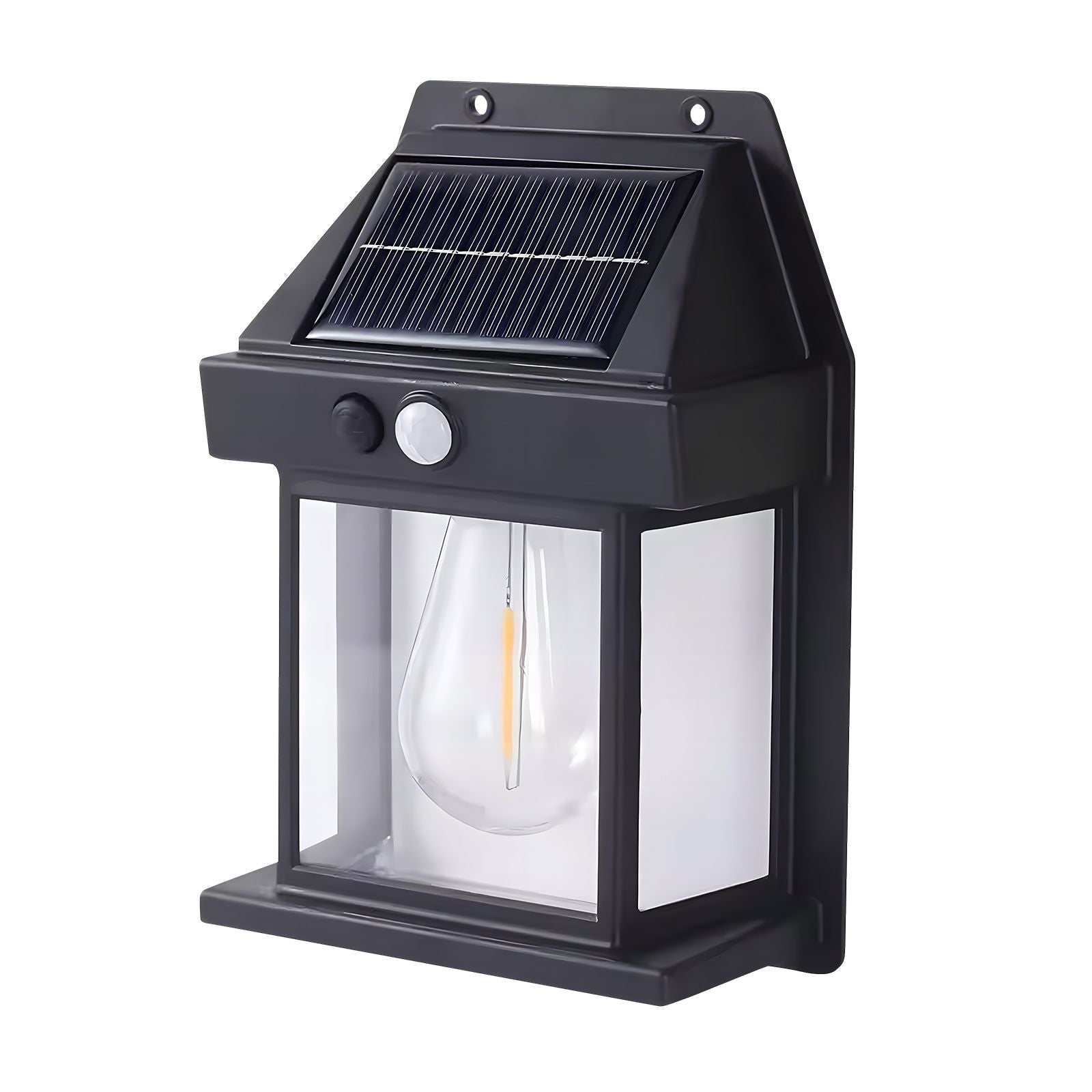 Solar LED Wall Light – 3000K Outdoor Wall Lamp, IP44 with Motion and Dusk Sensor
