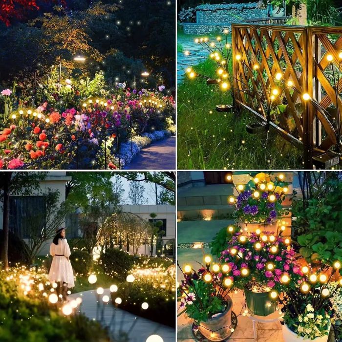 Solar Garden Light – Dandelion Design with Light Orbs, 70 cm, IP44, 3000K Warm White