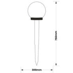 Solar LED Garden Light – 30 cm – 6500K – Stake Light – White