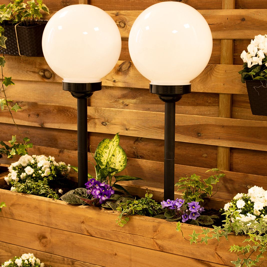 Solar LED Garden Light – 30 cm – 6500K – Stake Light – White