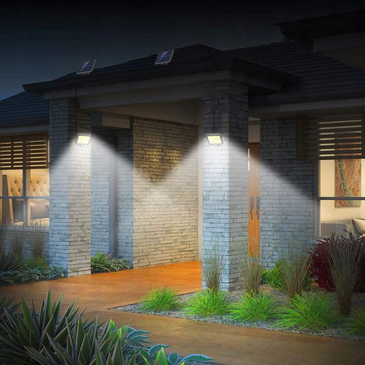 Solar LED Floodlight – 6500K Garden Light, IP65 with Motion and Dusk Sensor