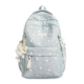 Multi-Pocket Backpack with Polka Dot Print – Lightweight Daily Bag