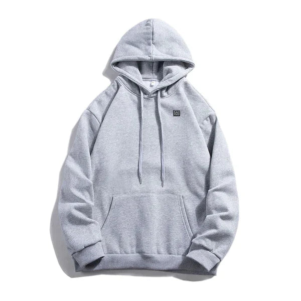Men's Heated Hoodie with Adjustable Temperature Settings