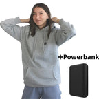 Men's Heated Hoodie with Adjustable Temperature Settings