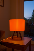 Modern Table Lamp "Ribble" with Pink Ribbed Shade and Black Base – Unique Ambient Lighting