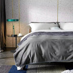 reversible sherpa fleece throw blanket in gray