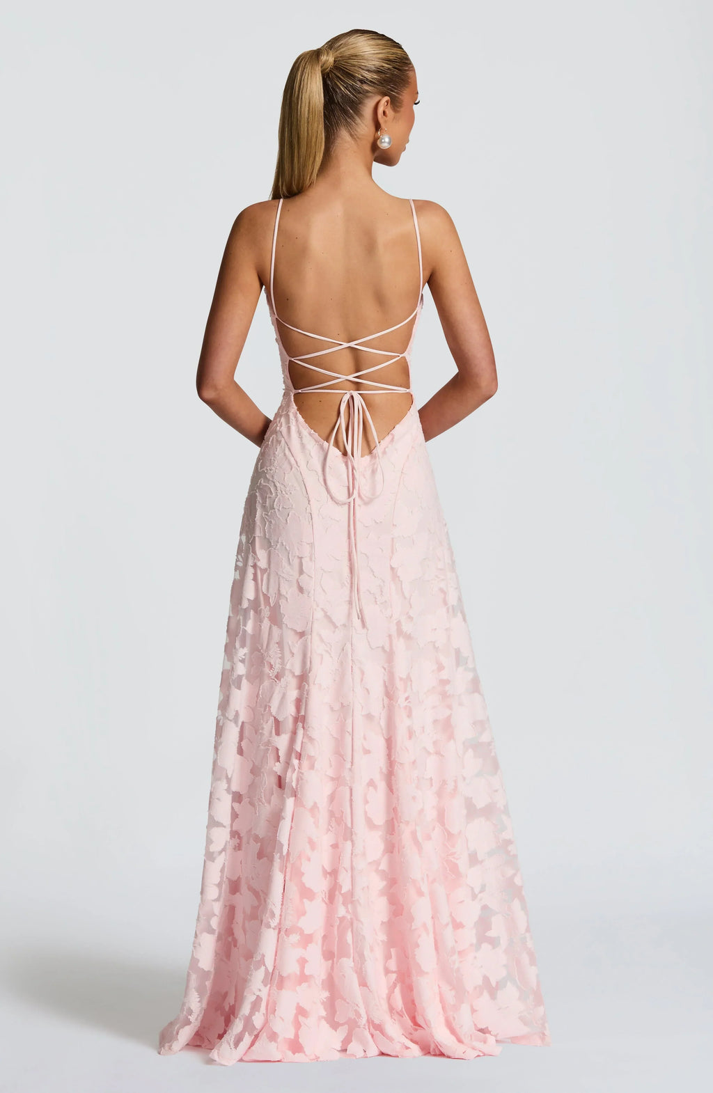 Women's Maxi Dress Floral Spaghetti Strap Fitted Bodice