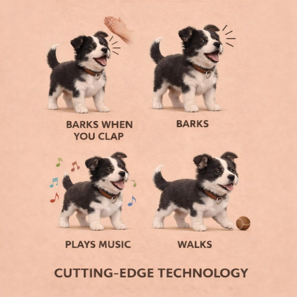 Interactive Walking Barking Dog Toy – Plush Electronic Puppy